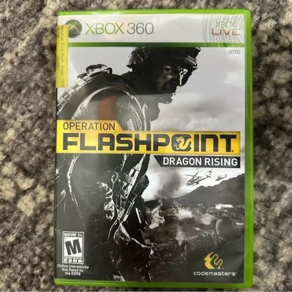 Microsoft XBOX 360 Operation Flashpoint Dragon Rising Game w Manual TESTED WORKS